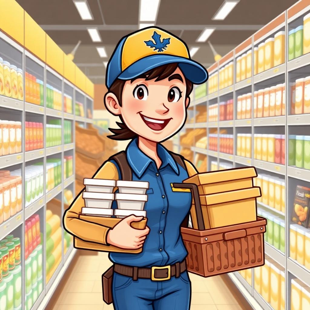 SyncEatz driver shopping the curated menu