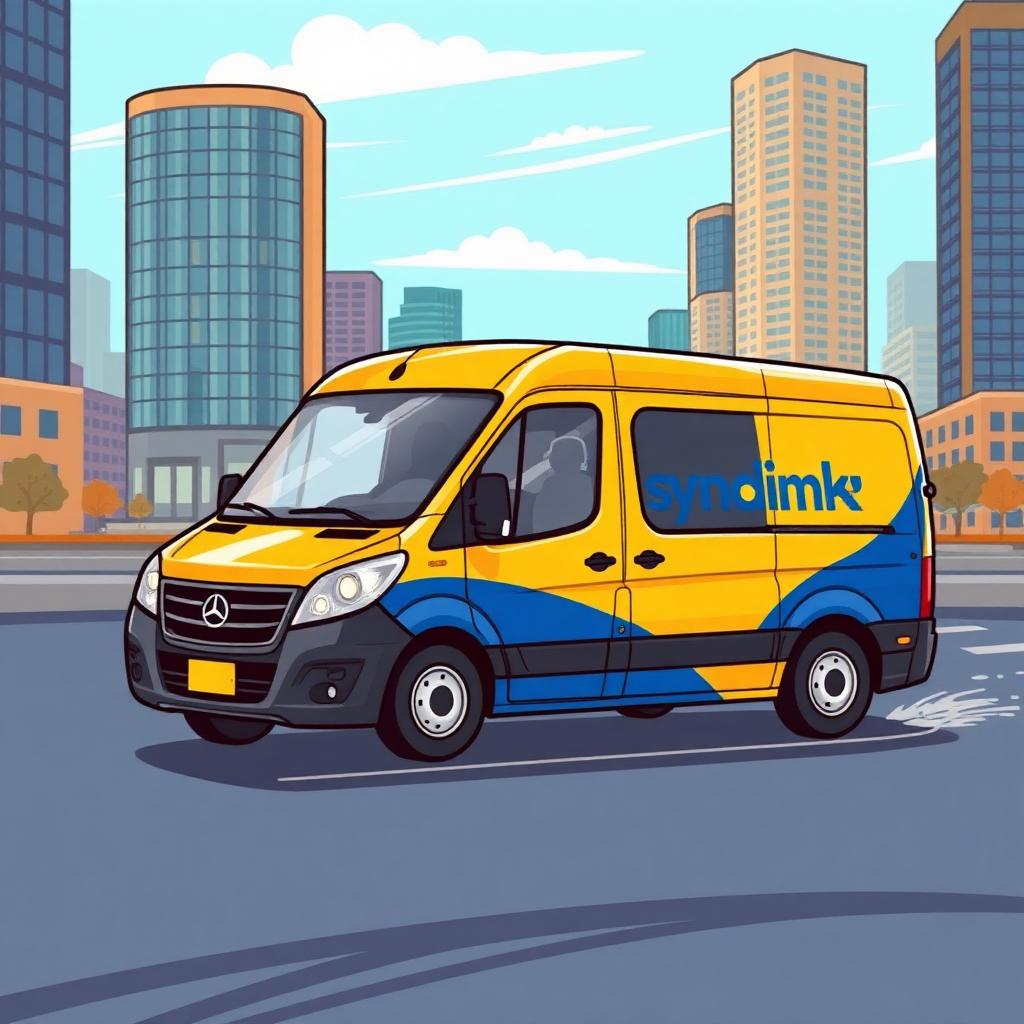 SyncLink delivery van in Calgary