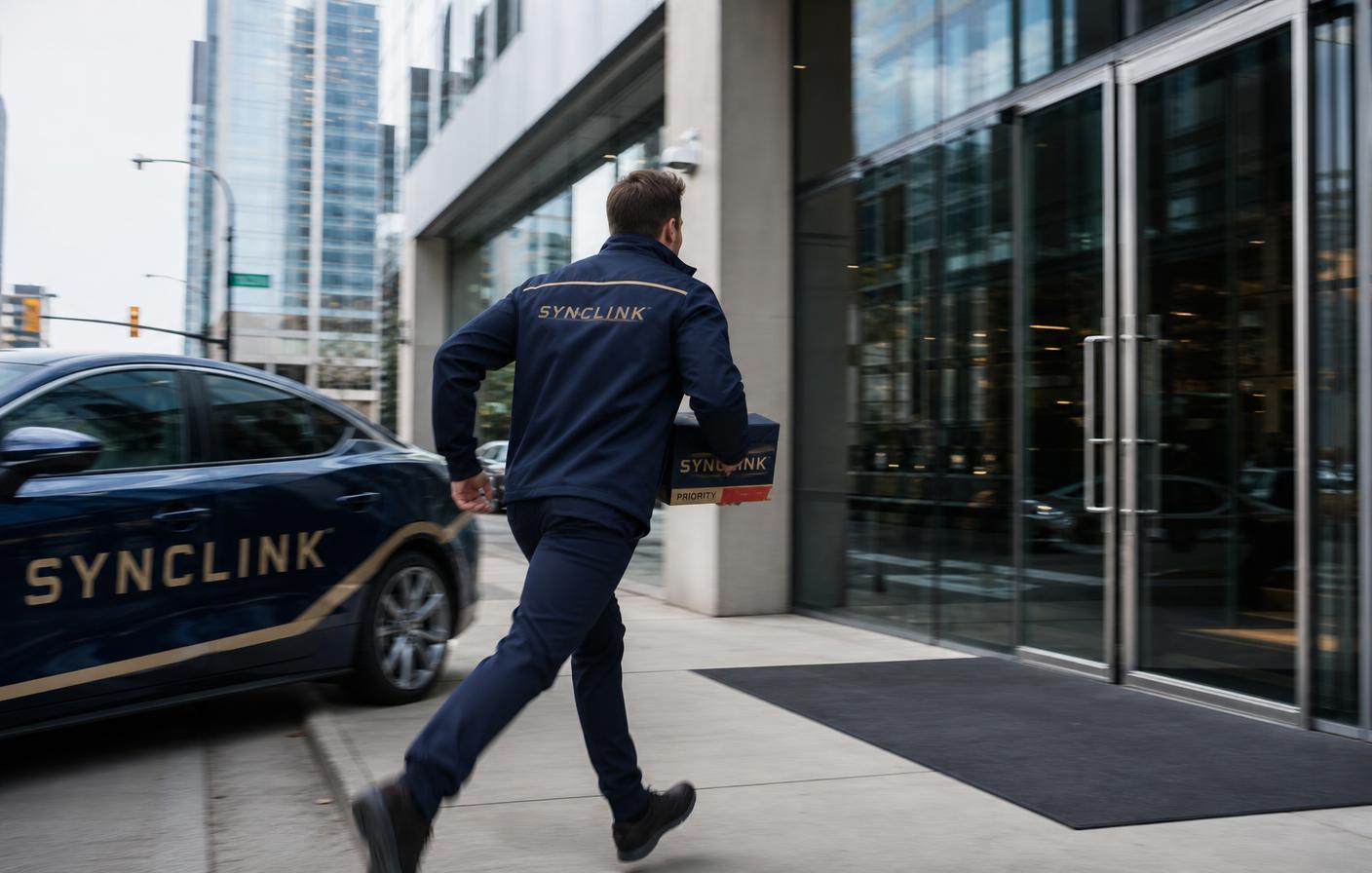 SyncLink courier delivering medical & legal